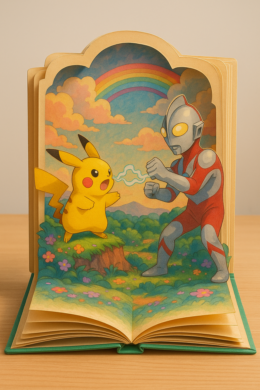 Folding paper carving three-dimensional picture book